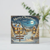 Aanpasbare Flat Holiday Kaart (Staand voorkant)