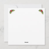 Aanpasbare Flat Holiday Kaart (Achterkant)