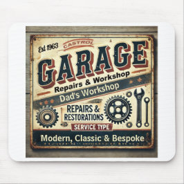 Aanpasbare  Garage Mouse Mat Muismat