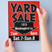 Aanpasbare GARDE VERKOOP flyer/poster Flyer (Hand)