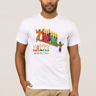 Aanpasbare Gelukkige KWANZAA 7 Principes T-shirt