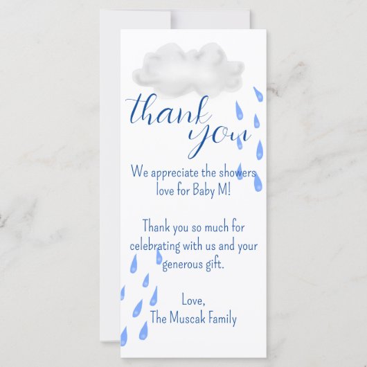 Aanpasbare, gepersonaliseerde bedankkaart (Voorkant)