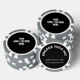 Aanpasbare gepersonaliseerde foto Logo QR code mer Poker Chips