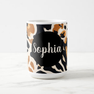 Aanpasbare Giraffeprint Koffiemok