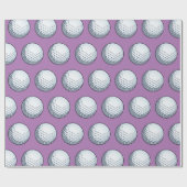 Aanpasbare Golfbal Cadeaupapier (Vlak)