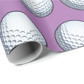 Aanpasbare Golfbal Cadeaupapier (Rol Hoek)