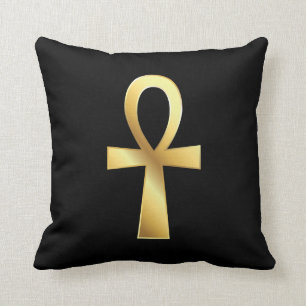 Aanpasbare Gouden Ankh Egyptisch Symbool Kussen
