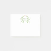 Aanpasbare groene chic krab plakbriefjes post-it® notes (Voorkant)