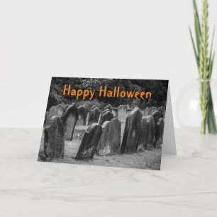 Aanpasbare Halloween Kerkhof Grafstenen Kaart