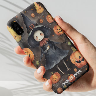 Aanpasbare Halloween-telefoonhoes cadeau, Herfstse Samsung Galaxy Hoesje