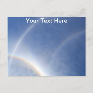 Aanpasbare halo's rond het zon briefkaart