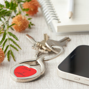 Aanpasbare Hart Sleutelhanger - Cadeaus - Liefde