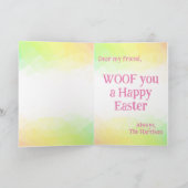 Aanpasbare Hoppy Goldie Pasen Kaart (Binnen)