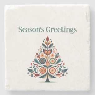 Aanpasbare Hygge Minimalistische Kerstmis Stenen Onderzetter