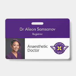 Aanpasbare ID-badge met foto Badge