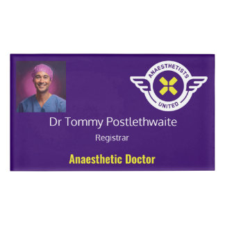 Aanpasbare ID-badge met foto Naambadge