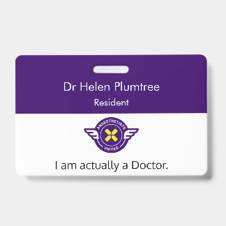 Aanpasbare Ik ben eigenlijk een dokterspas Badge