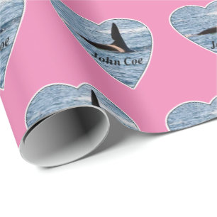 Aanpasbare John Coe Orka Moordwalvis Roze Cadeaupapier