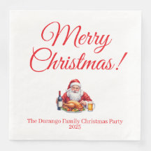Aanpasbare Jolly Kerstman Kerst Dinner