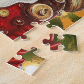 Aanpasbare Jolly Santa Legpuzzel (Zijkant)