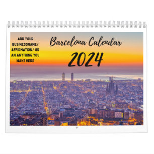 Aanpasbare kalender voor Barcelona