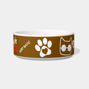 Aanpasbare kattenbak - Gepersonaliseerd katten cad Voerbakje