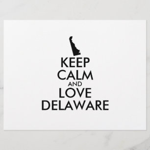 Aanpasbare KEEP CALM en HOU VAN DELAWARE Flyer