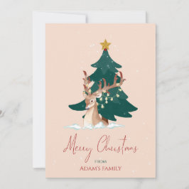 Aanpasbare Kersthert Feestdagenkaart