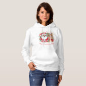 Aanpasbare Kerstman & Rendier Kerstmis Hoodie (Voorkant volledig)