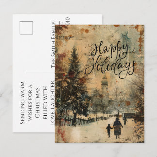 Aanpasbare kerstprentbriefkaarten, budgetvriendeli feestdagenkaart