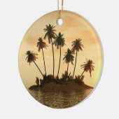 Aanpasbare kerstsierpalmbomen keramisch ornament (Links)