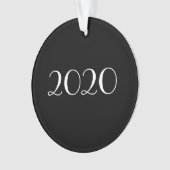 aanpasbare kerstversiering met chalkbordstijl ornament (voorkant)