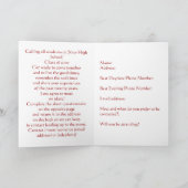 Aanpasbare klasse van 2000 Reunion Invitation Kaar (Binnen)