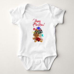 Aanpasbare Knuffel Poodle Hond Blaf Kerstmis Romper