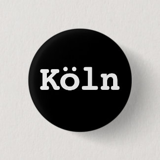 Aanpasbare Köln typografie Ronde Button 3,2 Cm