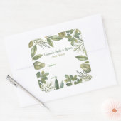 Aanpasbare kruiden- en specerijenvoedseletiketten vierkante sticker (Envelop)