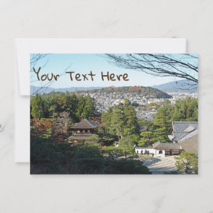 Aanpasbare Kyoto & Ginkaku-ji tempel, Japan kaart
