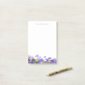 Aanpasbare lente wilde bloem post-it® notes (Op bureau)