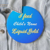 Aanpasbare Liquid Gold Badge Ronde Button 6,0 Cm (In situ)