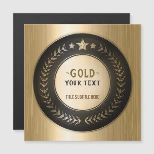 AANPASBARE MEDAILLE MET EIGEN OPDRUK Goud #1 Kampi