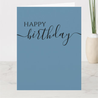 Aanpasbare Minimalistische Calligrafie Gelukkig Ve Kaart