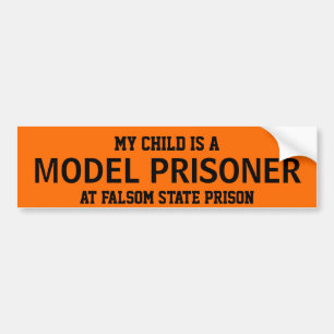 Aanpasbare "modelgevangene" bumpersticker