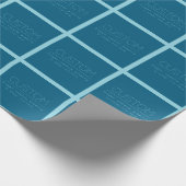 Aanpasbare moderne tekst | Oceaan & roodborstje-ei Cadeaupapier (Hoek)