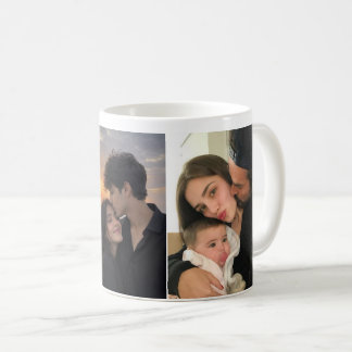 Aanpasbare mok 3 foto's cadeau voor uw geliefden