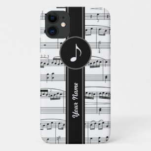aanpasbare muzieknoten iPhone 11 hoesje