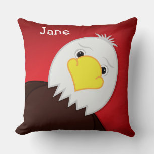 Aanpasbare naam USA Cute American Eagle Kussen