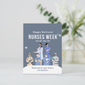 Aanpasbare Nationale Verpleegkundigenweek Briefkaart (Staand voorkant)