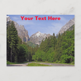 Aanpasbare Oostenrijkse Alpen Briefkaart
