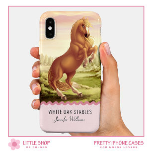 Aanpasbare Opfok Gouden Palomino Paard Case-Mate iPhone 14 Hoesje