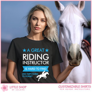 Aanpasbare Paardrijinstructeur T-shirt